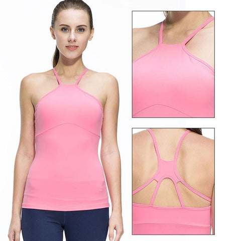 Fitness Women Sleeveless Shirts Jogging Vest